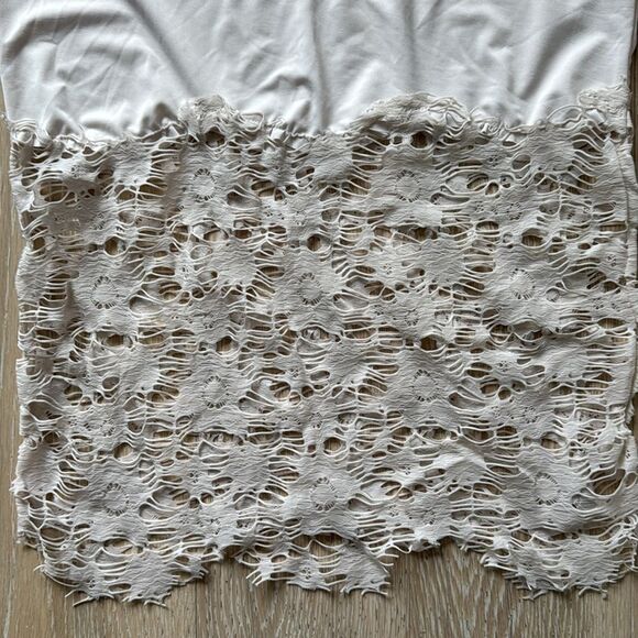 Intimately Free People Lace Trim Nightgown/Slip Cream/White SzXS - Picture 4 of 11